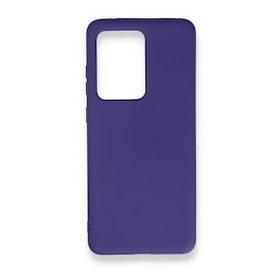 BSSM Samsung Galaxy S20 Ultra Nano İçi Kadife Silikon Mor Kılıf