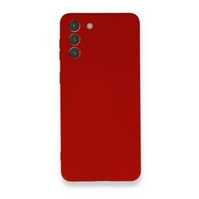 BSSM Samsung Galaxy S21 Plus Nano içi Kadife Silikon Kırmızı Kılıf