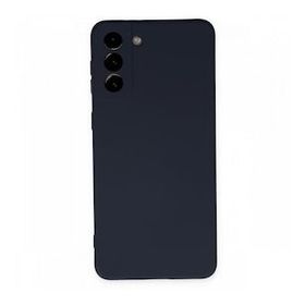 BSSM Samsung Galaxy S21 Plus Nano İçi Kadife Silikon Lacivert Kılıf