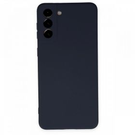 BSSM Samsung Galaxy S21 Plus Nano İçi Kadife Silikon Lacivert Kılıf