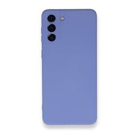 BSSM Samsung Galaxy S21 Plus Nano İçi Kadife Silikon Lila Kılıf