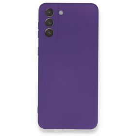 BSSM Samsung Galaxy S21 Plus Nano içi Kadife Silikon Mor Kılıf
