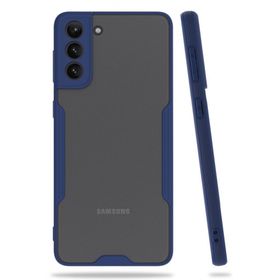 BSSM Samsung Galaxy S21 Plus Platin Silikon Lacivert Kılıf