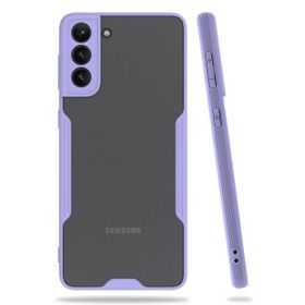 BSSM Samsung Galaxy S21 Plus Platin Silikon Lila Kılıf