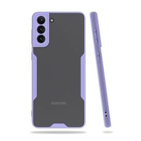 BSSM Samsung Galaxy S21 Plus Platin Silikon Lila Kılıf