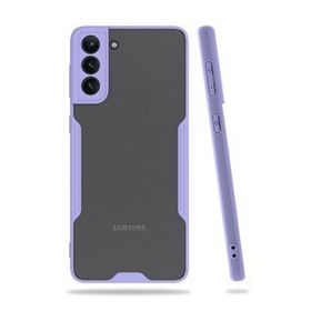 BSSM Samsung Galaxy S21 Plus Platin Silikon Lila Kılıf