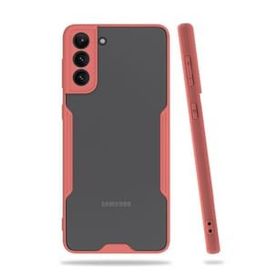 BSSM Samsung Galaxy S21 Plus Platin Silikon Pembe Kılıf