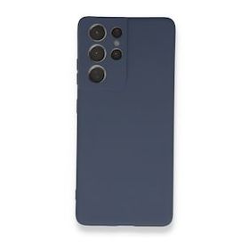 BSSM Samsung Galaxy S21 Ultra Nano İçi Kadife Silikon Gri Kılıf