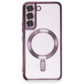 BSSM Samsung Galaxy S22 Kross Magneticsafe Kapak Mor Cep Telefonu Kılıfı