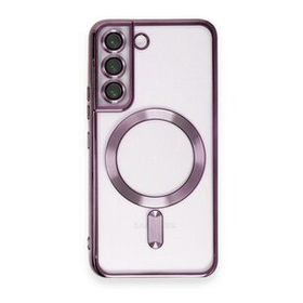 BSSM Samsung Galaxy S22 Kross Magneticsafe Kapak Mor Cep Telefonu Kılıfı