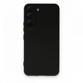 BSSM Samsung Galaxy S22 Nano İçi Kadife Silikon Siyah Kılıf