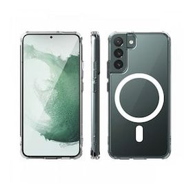 BSSM Samsung Galaxy S22 Plus Magneticsafe Şeffaf Silikon Şeffaf Kılıf