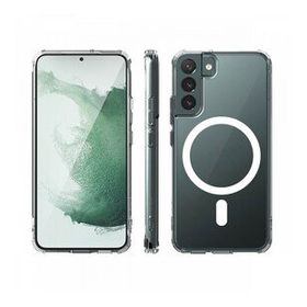 BSSM Samsung Galaxy S22 Plus Magneticsafe Şeffaf Silikon Şeffaf Kılıf