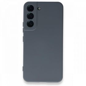 BSSM Samsung Galaxy S22 Plus Nano İçi Kadife Silikon Gri Kılıf