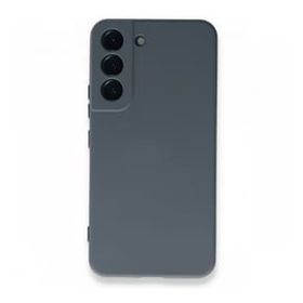 BSSM Samsung Galaxy S22 Plus Nano İçi Kadife Silikon Gri Kılıf
