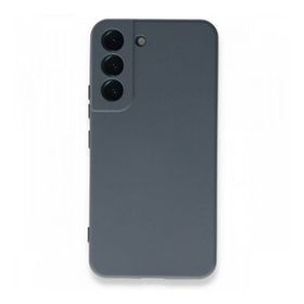 BSSM Samsung Galaxy S22 Plus Nano İçi Kadife Silikon Gri Kılıf