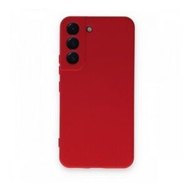 BSSM Samsung Galaxy S22 Plus Nano İçi Kadife Silikon Kırmızı Kılıf