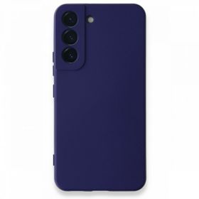 BSSM Samsung Galaxy S22 Plus Nano İçi Kadife Silikon Mor Kılıf