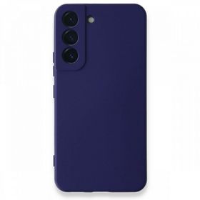 BSSM Samsung Galaxy S22 Plus Nano İçi Kadife Silikon Mor Kılıf