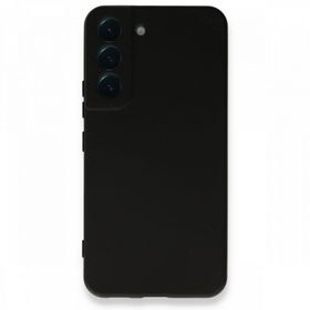 BSSM Samsung Galaxy S22 Plus Nano İçi Kadife Silikon Siyah Kılıf