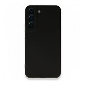 BSSM Samsung Galaxy S22 Plus Nano İçi Kadife Silikon Siyah Kılıf
