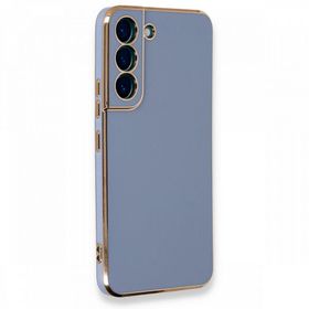 BSSM Samsung Galaxy S22 Plus Volet Silikon Mavi Kılıf