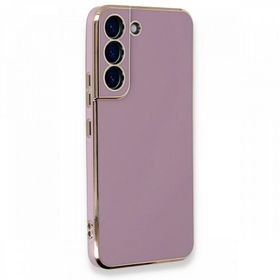 BSSM Samsung Galaxy S22 Plus Volet Silikon Mor Kılıf