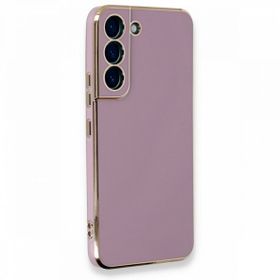 BSSM Samsung Galaxy S22 Plus Volet Silikon Mor Kılıf
