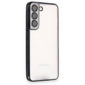 BSSM Samsung Galaxy S22 Razer Lensli Silikon Siyah Kılıf