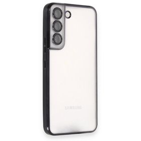 BSSM Samsung Galaxy S22 Razer Lensli Silikon Siyah Kılıf