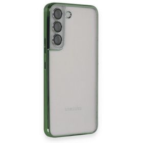 BSSM Samsung Galaxy S22 Razer Lensli Silikon Siyah Kılıf
