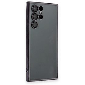 BSSM Samsung Galaxy S22 Razer Lensli Silikon Siyah Kılıf