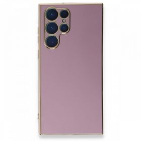 BSSM Samsung Galaxy S22 Ultra Volet Silikon Mor Kılıf