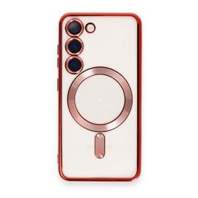 BSSM Samsung Galaxy S23 Kross Magneticsafe Kapak Kırmızı Cep Telefonu Kılıfı