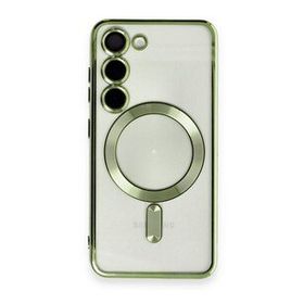 BSSM Samsung Galaxy S23 Kross Magneticsafe Kapak Koyu Yeşil Cep Telefonu Kılıfı