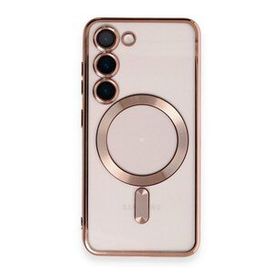 BSSM Samsung Galaxy S23 Kross Magneticsafe Kapak Rose Cep Telefonu Kılıfı