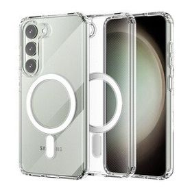 BSSM Samsung Galaxy S23 Magneticsafe Silikon Şeffaf Kılıf