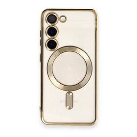 BSSM Samsung Galaxy S23 Plus Kross Magneticsafe Kapak Gold Kılıf