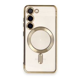 BSSM Samsung Galaxy S23 Plus Kross Magneticsafe Kapak Gold Kılıf