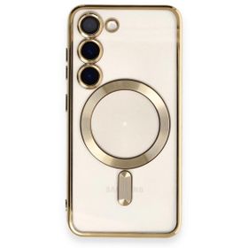 BSSM Samsung Galaxy S23 Plus Kross Magneticsafe Kapak Gold Kılıf