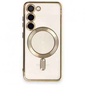 BSSM Samsung Galaxy S23 Plus Kross Magneticsafe Kapak Gold Kılıf