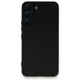 BSSM Samsung Galaxy S23 Plus Nano İçi Kadife Silikon Siyah Kılıf