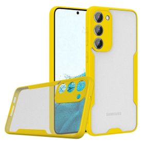 BSSM Samsung Galaxy S23 Plus Platin Silikon Sarı Kılıf