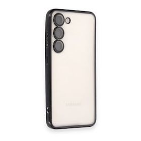 BSSM Samsung Galaxy S23 Plus Razer Lensli Silikon Siyah Cep Telefonu Kılıfı