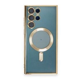 BSSM Samsung Galaxy S23 Ultra Kross Magneticsafe Kapak Gold Kılıf