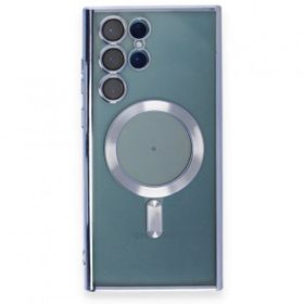 BSSM Samsung Galaxy S23 Ultra Kross Magneticsafe Kapak Sierra Blue Cep Telefonu Kılıfı