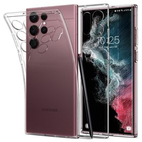 BSSM Samsung Galaxy S23 Ultra Lüx Şeffaf Silikon Cep Telefonu Kılıfı