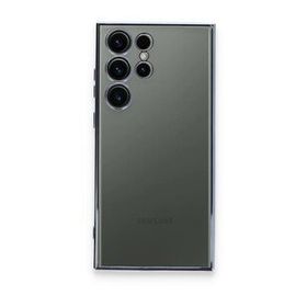 BSSM Samsung Galaxy S23 Ultra Razer Lensli Silikon Açık Mavi Cep Telefonu Kılıfı
