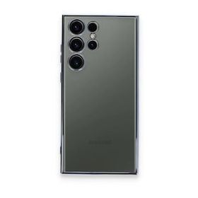 BSSM Samsung Galaxy S23 Ultra Razer Lensli Silikon Açık Mavi Cep Telefonu Kılıfı