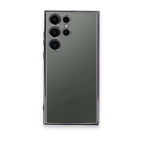 BSSM Samsung Galaxy S23 Ultra Razer Lensli Silikon Mor Cep Telefonu Kılıfı